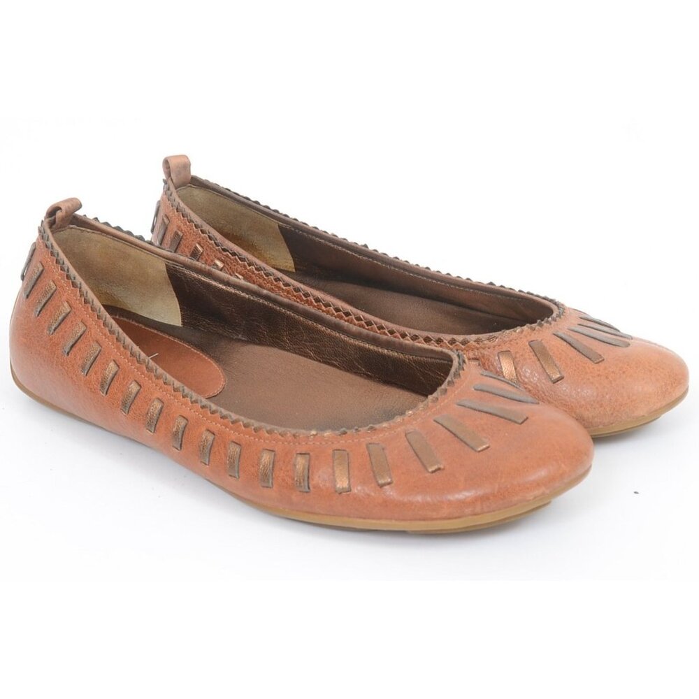 Cole Haan Women's 7B G Series Brown Leather Driving Loafer Ballet Flat Preppy